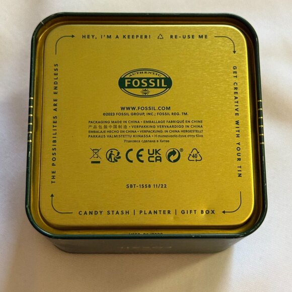 Fossil Men's Carraway Three-Hand Leather Watch Brown Leather Band - Picture 8 of 8